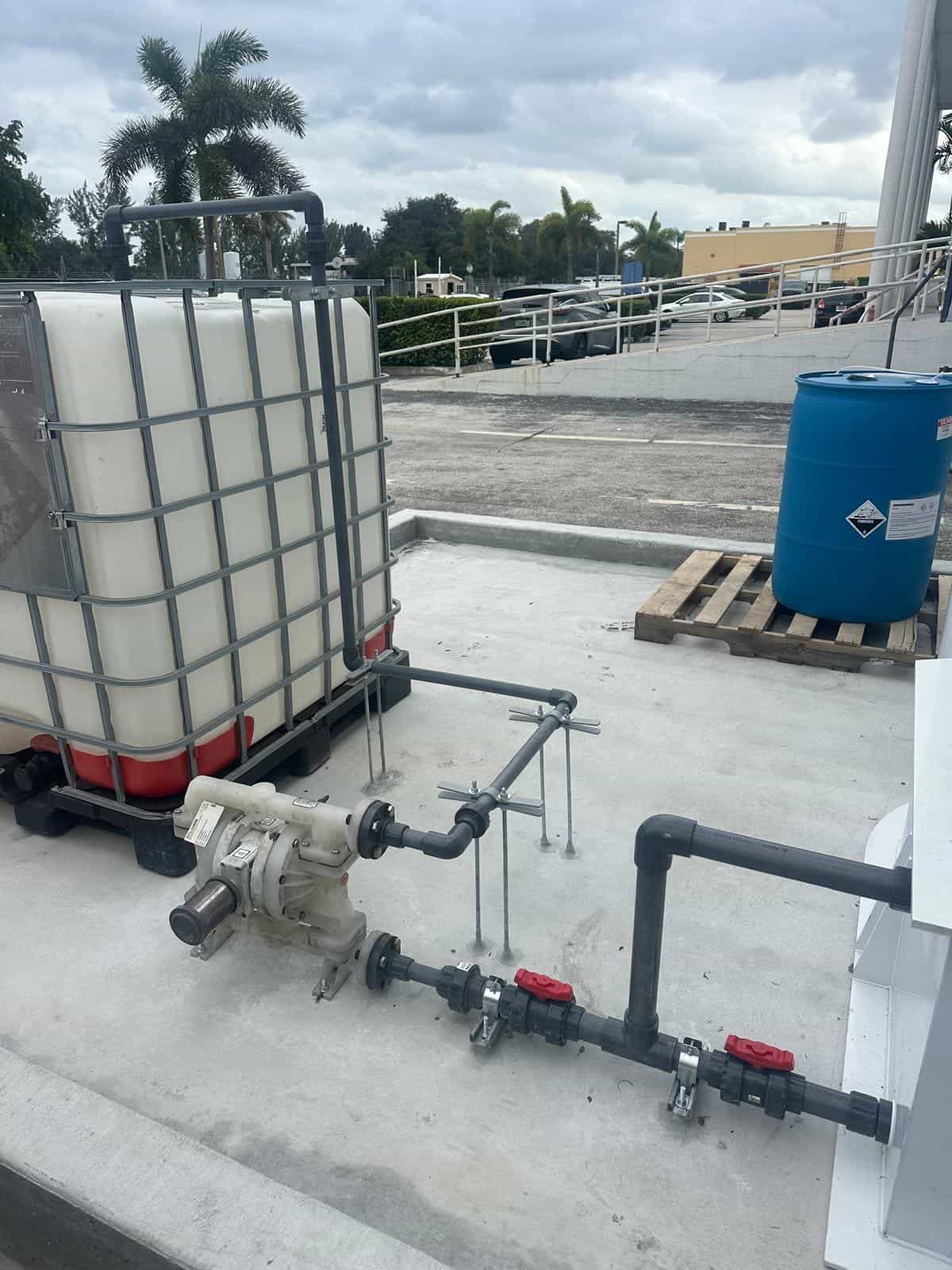 Before and after of a Water pump installation by a plumber in Dadeland